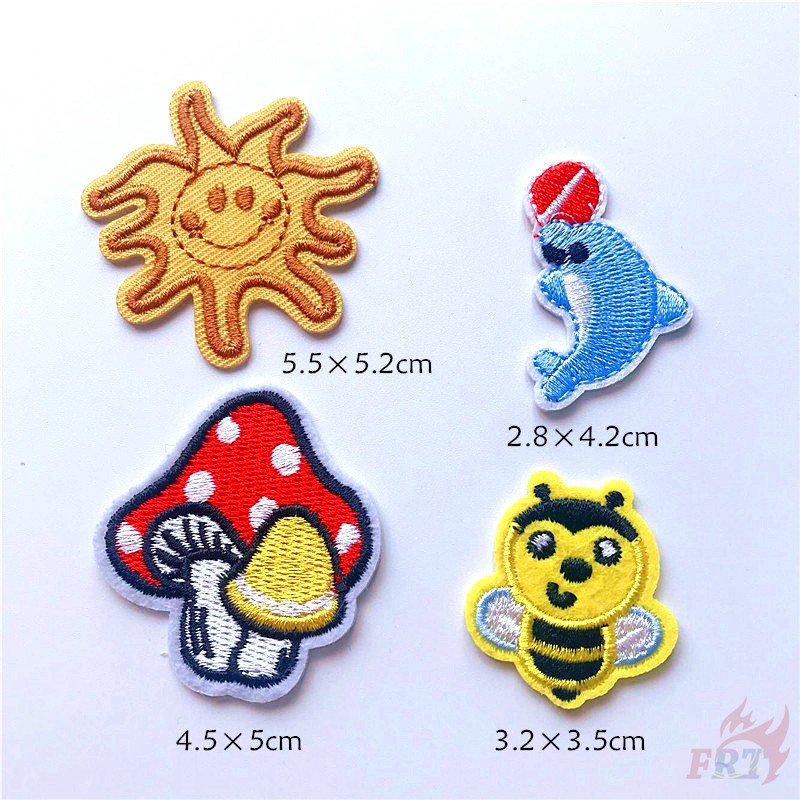 Bộ 12 miếng vá quần áo họa tiết nhân vật hoạt hình