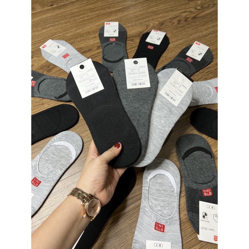 Combo 5 Đôi Tất Lười Nam Chống Trượt Gót Chân, Tất Nam Mang Giày Lười Vải Cotton Mềm Mại Thoáng Mát - TAT-LUOI-02