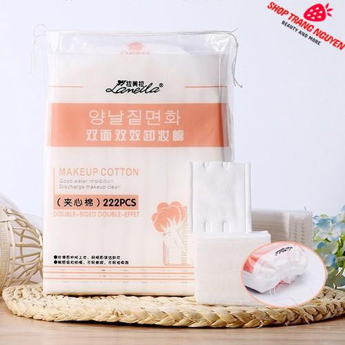 Bông tẩy trang Lameila nội địa Trung - Đủ loại - Lameila 1000 miếng, Lameila 222 miếng và Lameila 50 miếng
