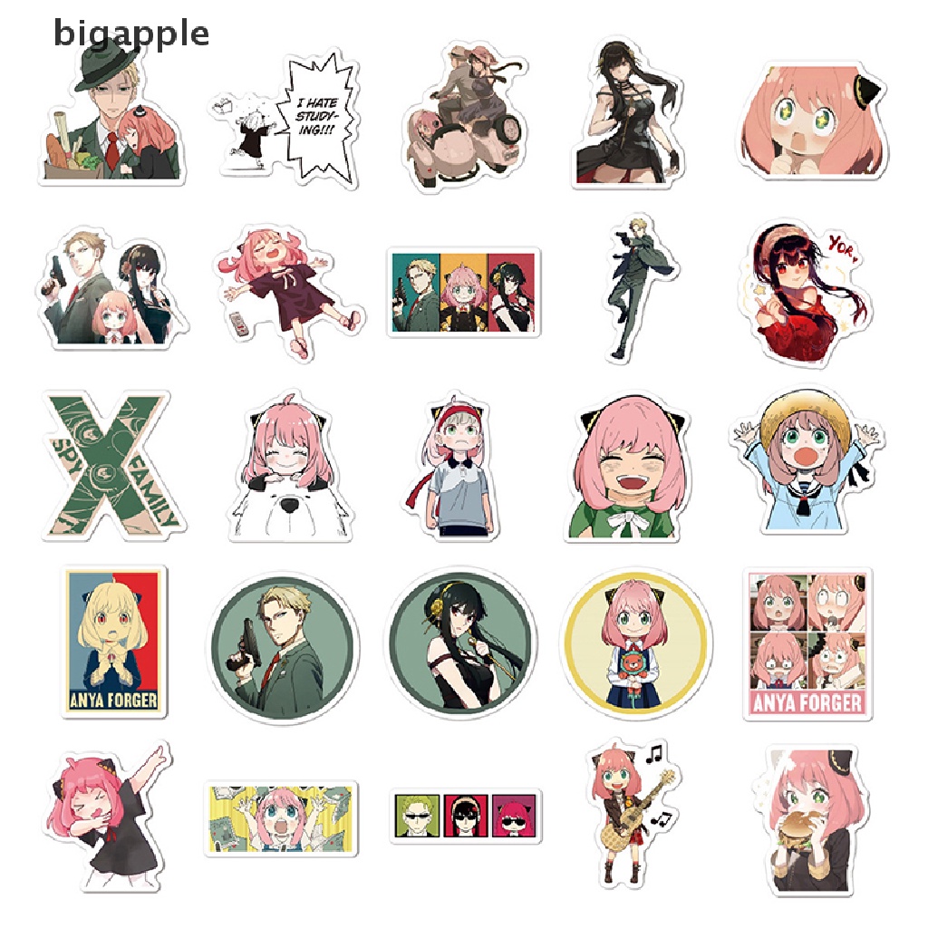 bigapple 100PCS  SPY x FAMILY Anime Manga Stickers Yor Forger Loid Forger Anya  Sticker RDG