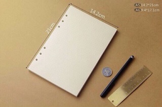 Giấy refill Basic Dot / Grid / Line / Blank cho sổ planner, sổ còng
