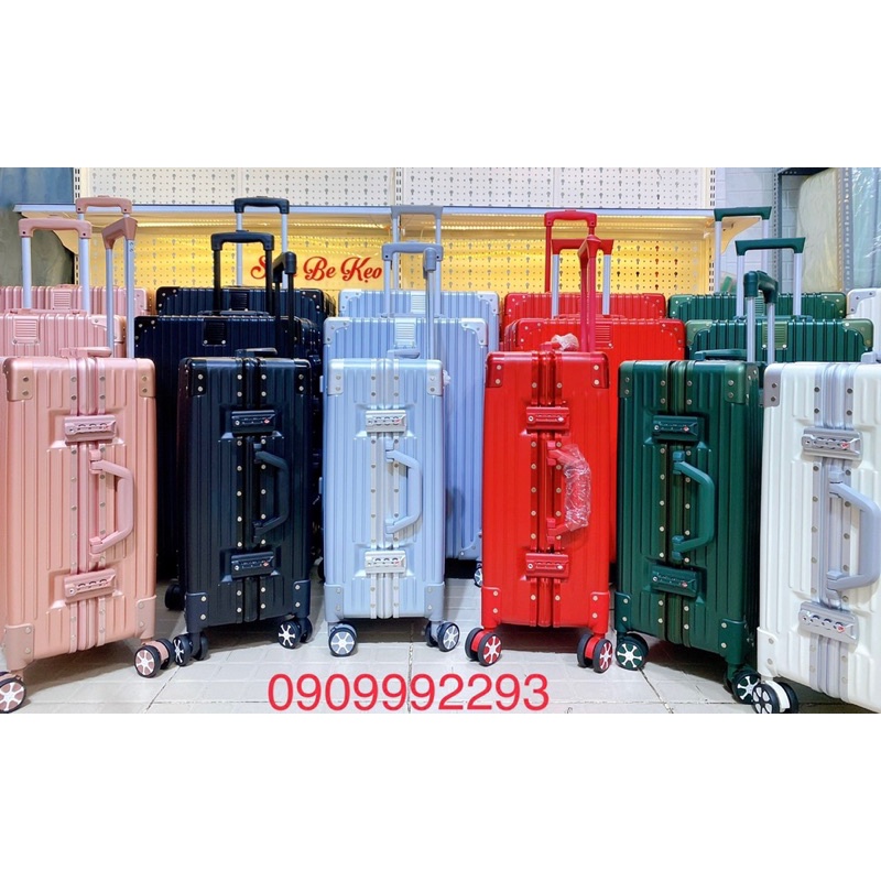 Vali khoá sập khung nhôm Size24 + cốp