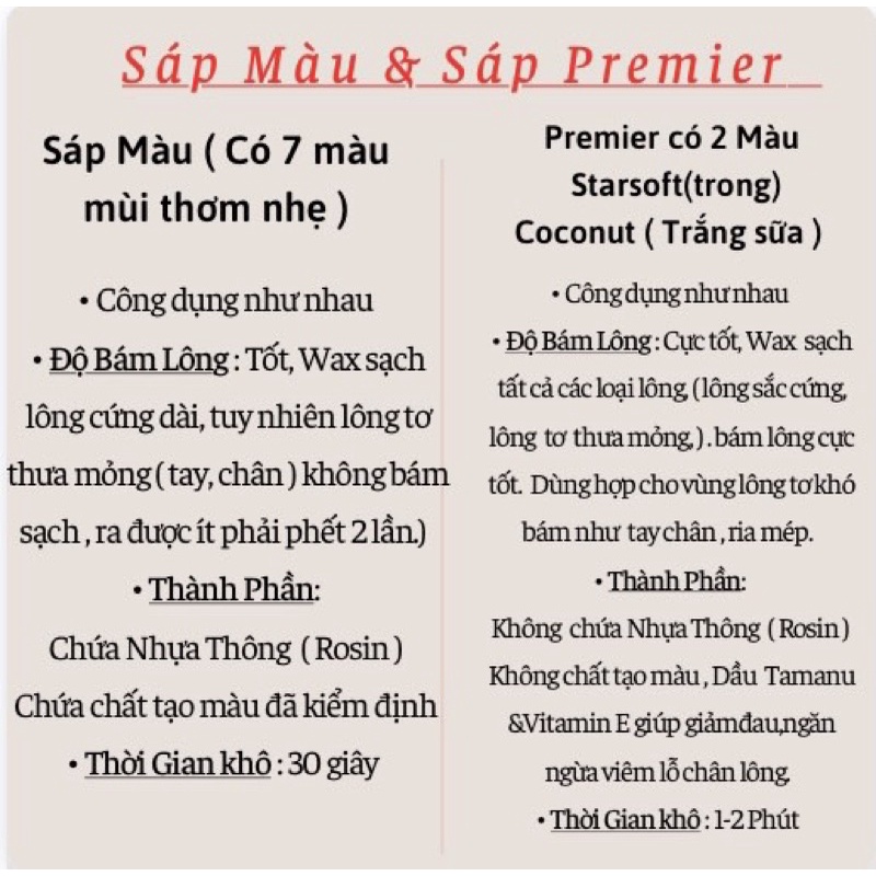 SÁP WAX LÔNG Hard Beans NHẬP KHẨU