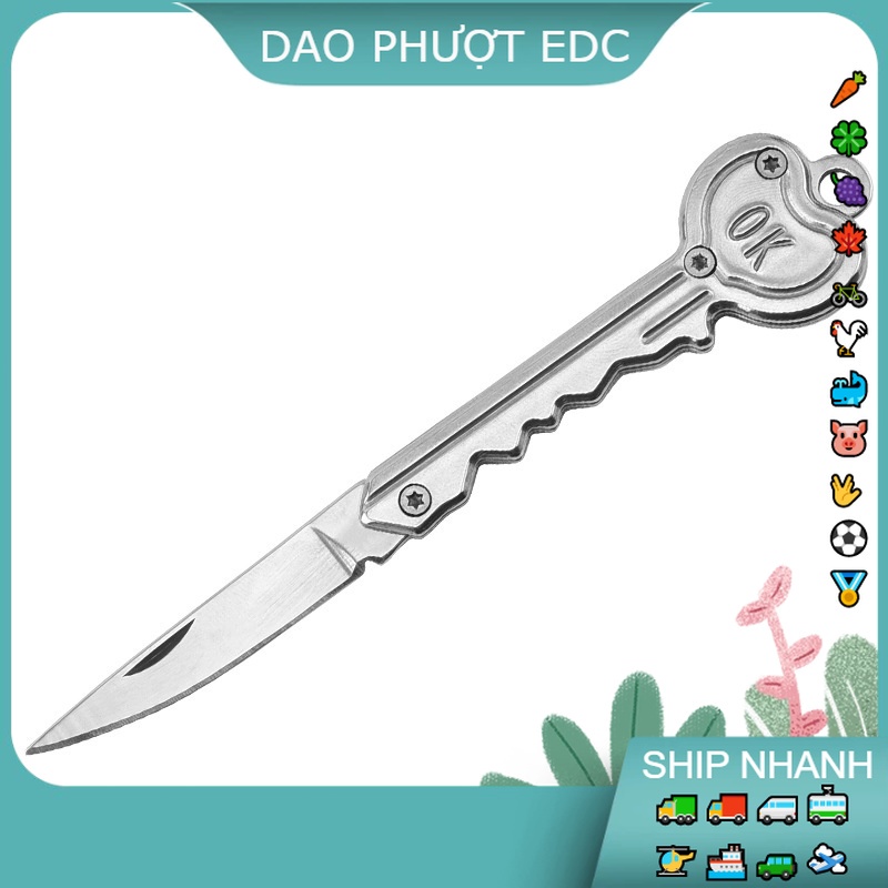 Dao Nhỏ Xúi Treo Móc Khóa - Đa Năng - Thép & Nhôm Không Gỉ