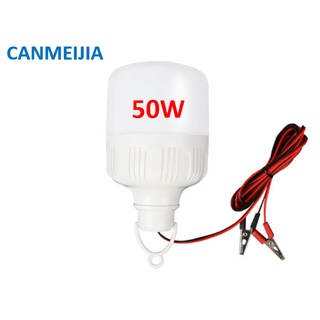 Bóng đèn Led 50w kẹp bình ắc quy 12v~36v siêu sáng, bóng đèn kẹp bình 12v