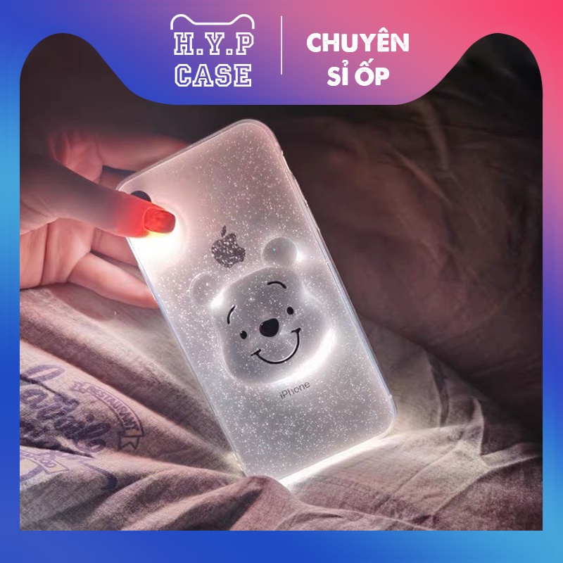 Ốp Lưng Iphone Hình Gấu Trong Nhũ Phát Sáng Loại 1 Dày Dặn Bóng Đẹp (09) | BigBuy360 - bigbuy360.vn