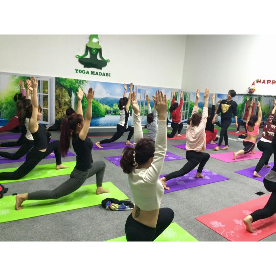 Thảm Tập Yoga 2 Lớp Màu Tim, Tập Gym, Tập Thể Dục - Chính Hãng miDoctor