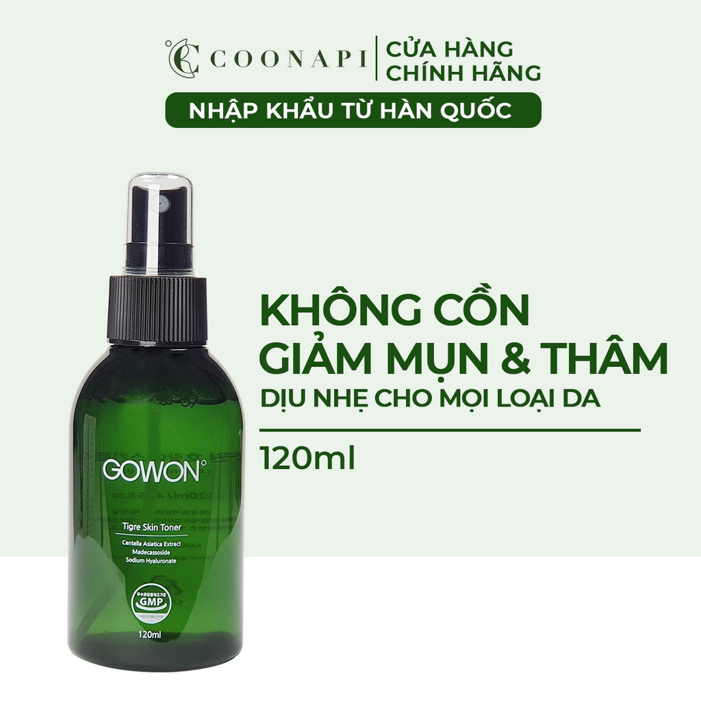 Toner Rau Má Cải Thiện Da Mụn Và Thâm Mụn Gowon Tigre Skin Toner 120ml