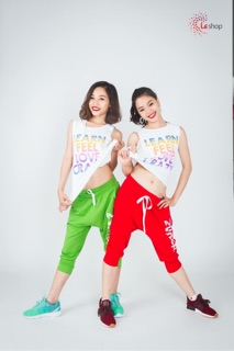 Quần Zumba Lửng Đỏ 