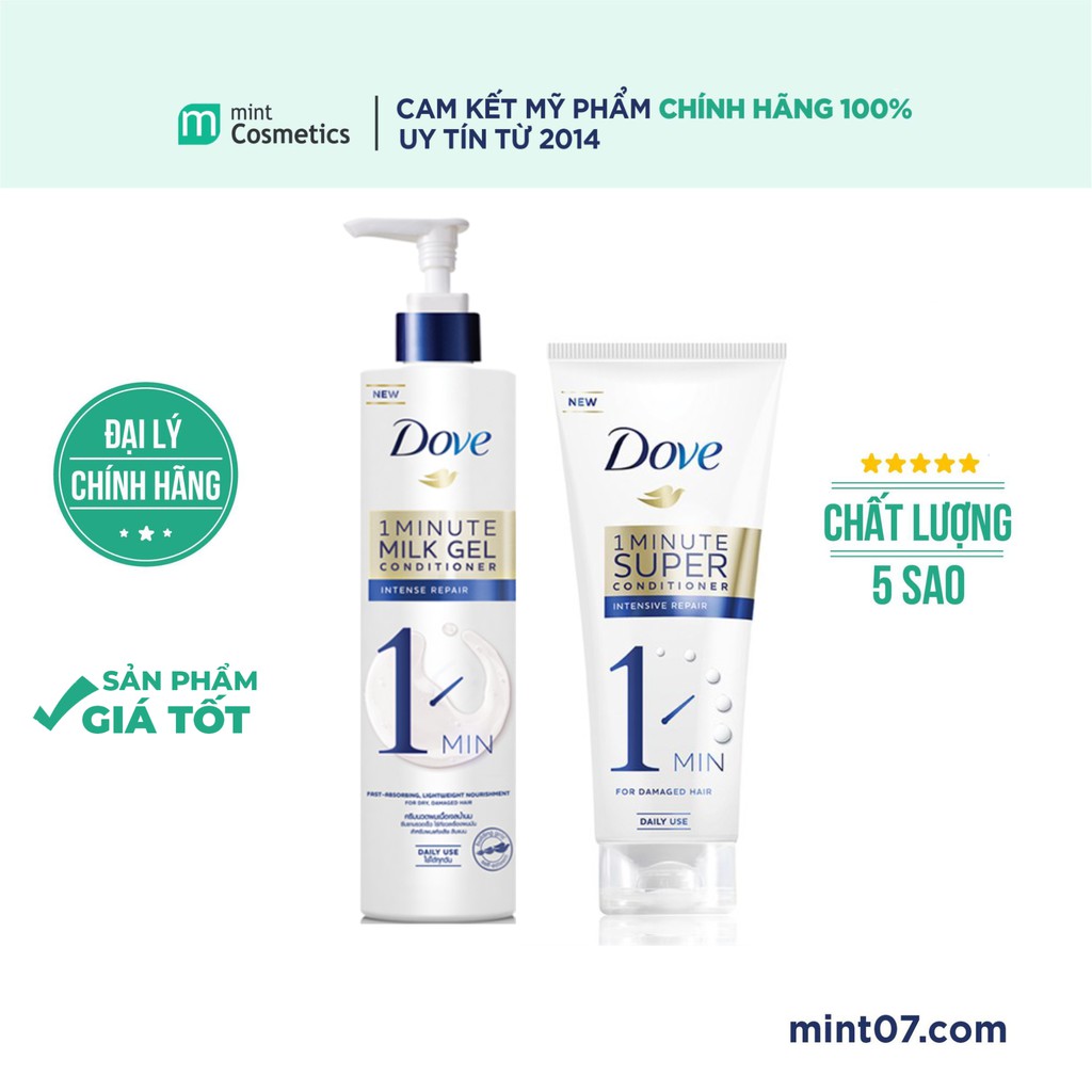 Kem Xả Dove Intense Repair 1 Minute