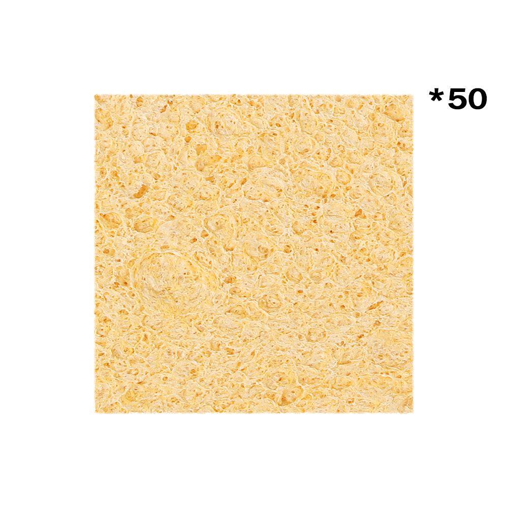 Set 50 Miếng Bọt Biển Vuông / Tròn / Chữ Nhật Chịu Nhiệt Độ Cao Làm Sạch Mỏ