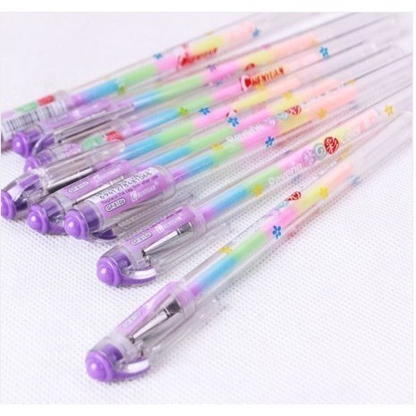 Bút mực gel 6 màu trong 1 tiện dụng chất lượng cao