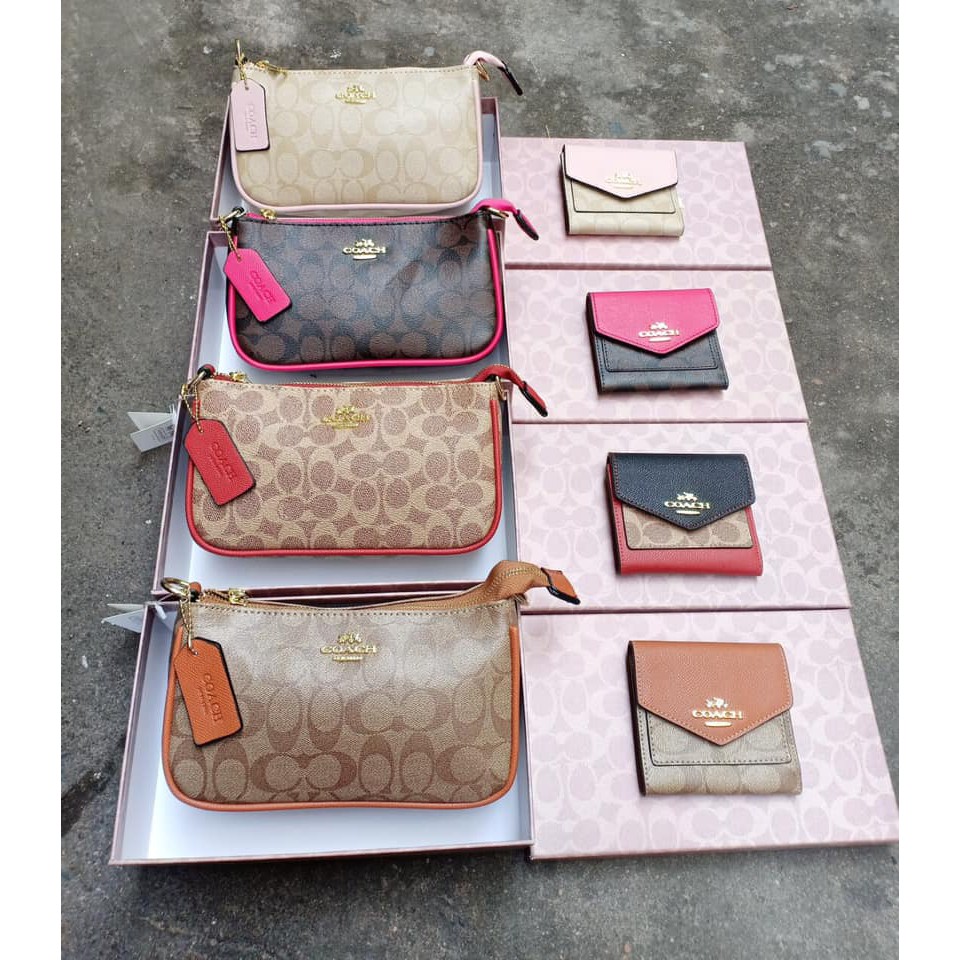 Túi coachh kèm ví mini đủ màu fullbox