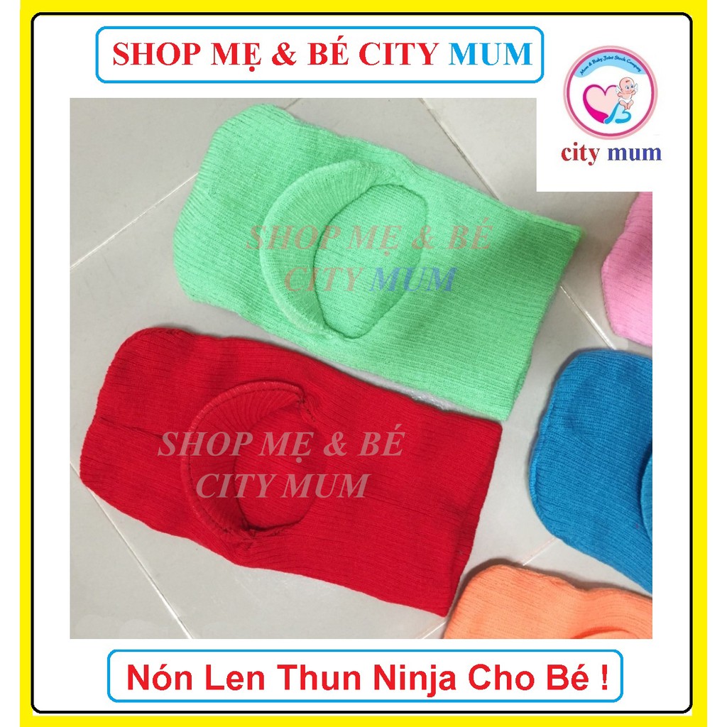 Mũ Len Ninja Trùm Cô Trùm Tai, Nón Len Tránh Gió Cực Ấm Cho Bé Từ 6 Tháng Đến 3 Tuổi