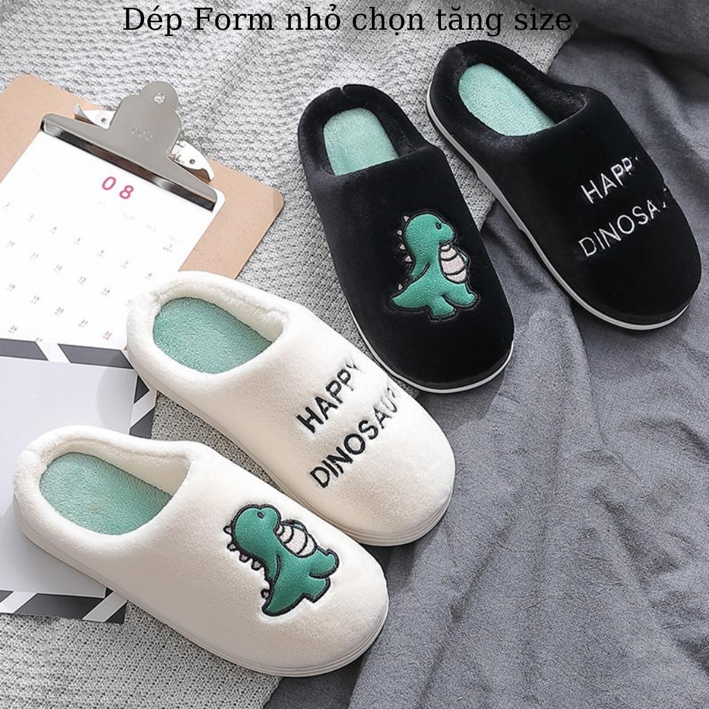 Dép bông Khủng Long, Dép lông cừ DINO cực ấm, cực mềm cực cute