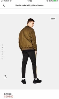 Áo khoác nam áo bomber