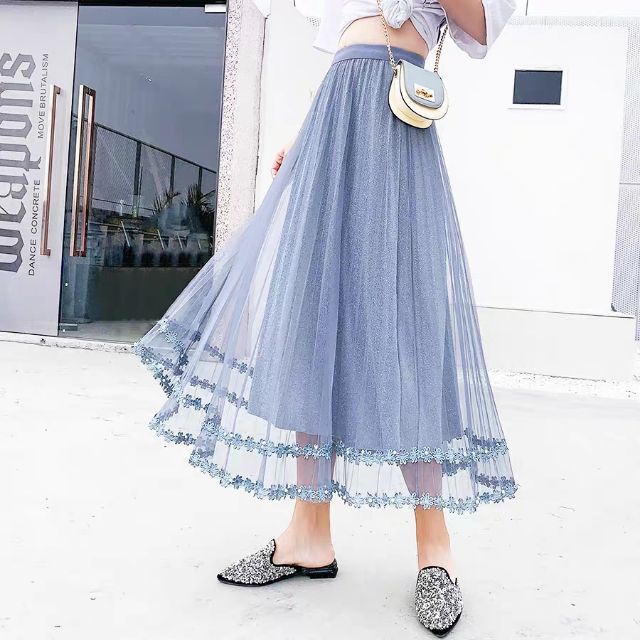 Chân váy lưới tutu