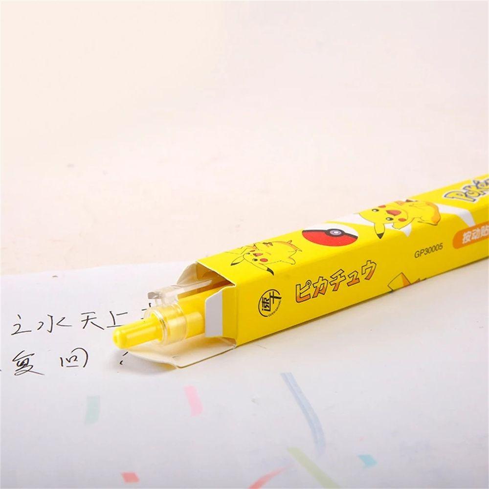 Bộ Bút Bi Hình Pikachu Dễ Thương Chống Thấm Nước Kèm Hộp Đựng DIY