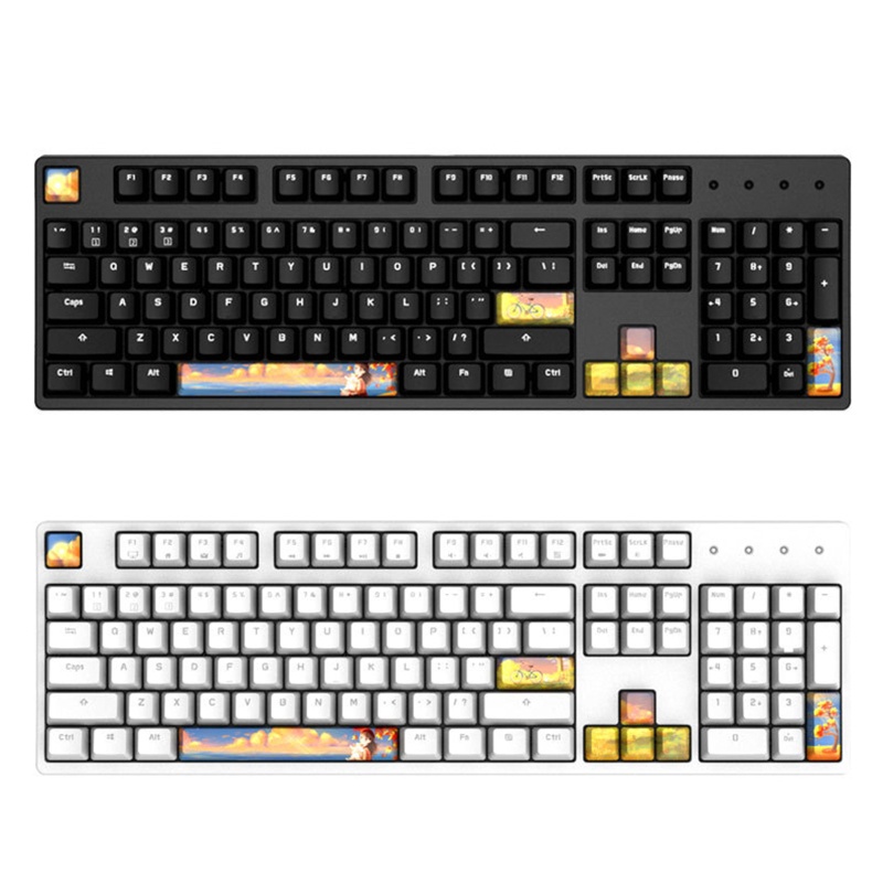 Bộ Nút Bàn Phím Cơ PBT Dày Dặn In Chữ btsg ESC Chuyên Dụng