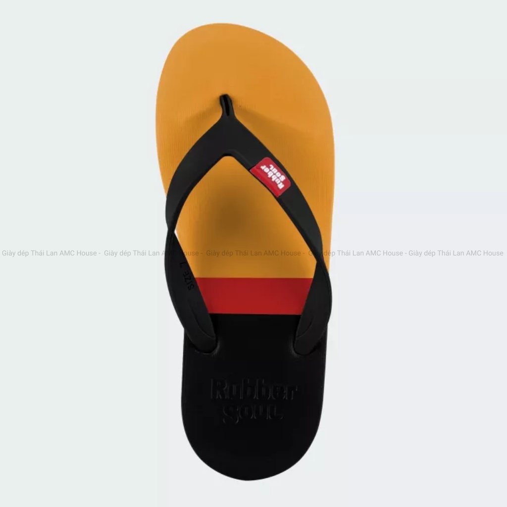 Dép Thái Lan nam cao su dẻo, siêu nhẹ RUBBER SOUL - BALANCE TRI COLOR
