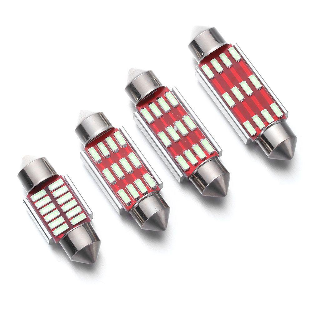 MYRONGVN 1 Bóng Đèn LED DC12V 31mm 36mm 39mm 41mm Không Lỗi Cho Xe Hơi