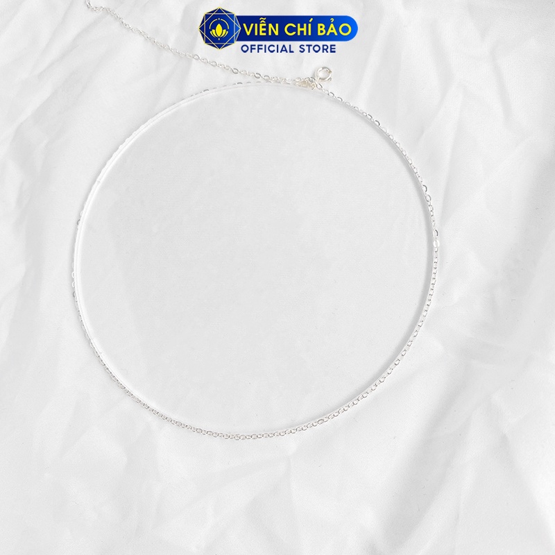 Dây chuyền bạc nữ dạng mắt xích chất liệu bạc S925 thời trang phụ kiện trang sức nữ Viễn Chí Bảo D400143X