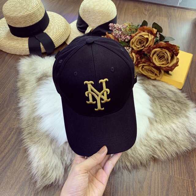 NÓN KẾT NAM NỮ NY - MŨ LƯỠI TRAI THÊU NY