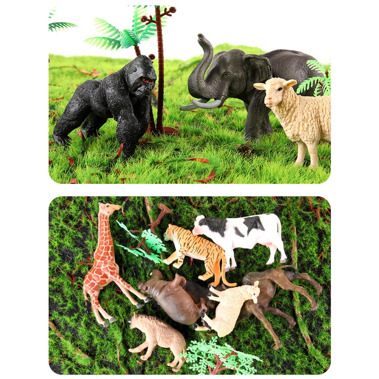 Đồ chơi mô hình động vật, bộ động vật 58 chi tiết cho bé vui chơi và phát triển nhận biết thế giới xung quanh