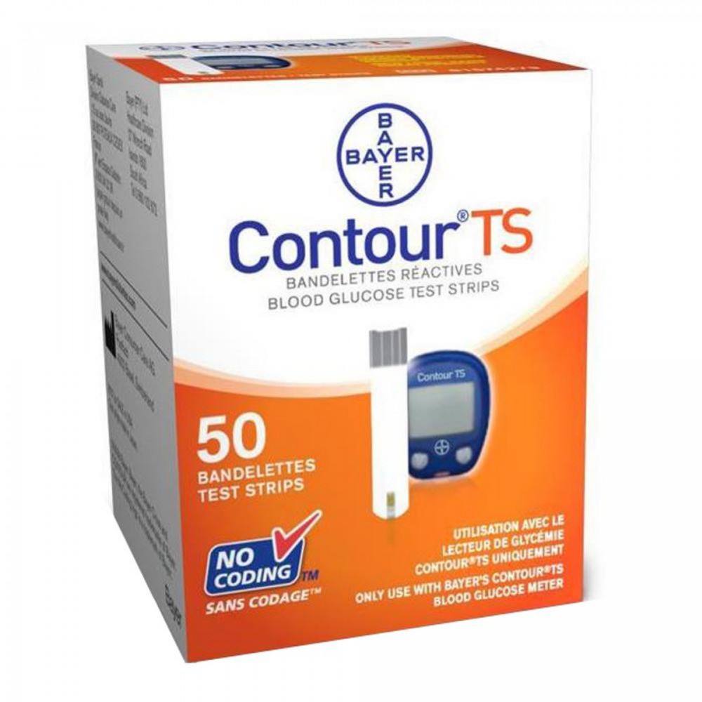 Que thử đường huyết cho máy đo đường huyết Contour TS hộp 50 que ( date xa)