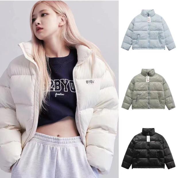 blackpink rose Áo khoác phao cotton dáng rộng ấm áp thời trang hàn quốc 5252 oioi