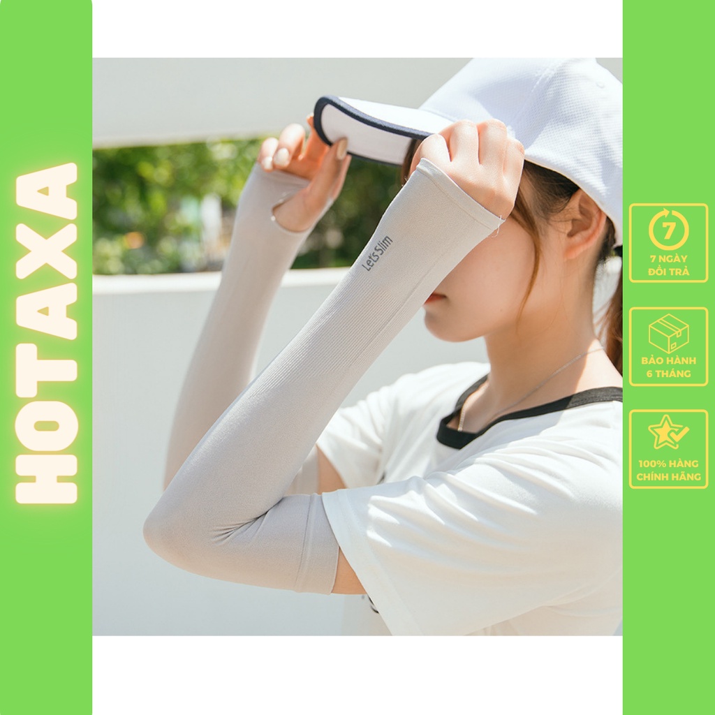 Găng Tay Chống Nắng Nam Nữ Let's Slim, Bao Tay Chống Nắng Vải Hở Ngón Chống Tia Uv Dành Cho Nam Nữ Siêu Dày Siêu Co Giãn