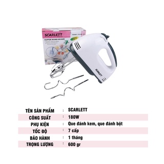 Máy Đánh Trứng Đánh Bột Cầm Tay 7 Tốc Độ