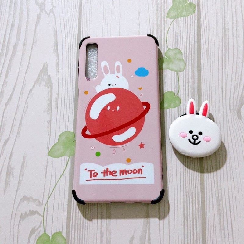Ốp lưng idm hàn quốc kèm pop Samsung A7 2018/A750/J4 plus/J4+(Cộng)/J6 plus/J6+(Cộng)