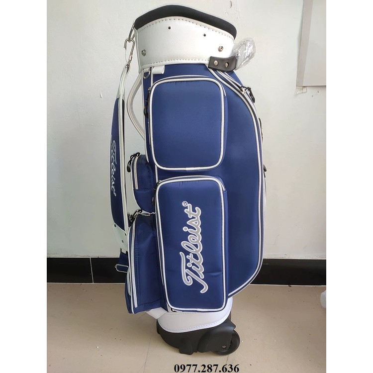 Túi đựng gậy golf Titleist túi gậy có bánh xe tiện lợi di chuyển vải bạt chống thấm chống bụi siêu nhẹ TM010