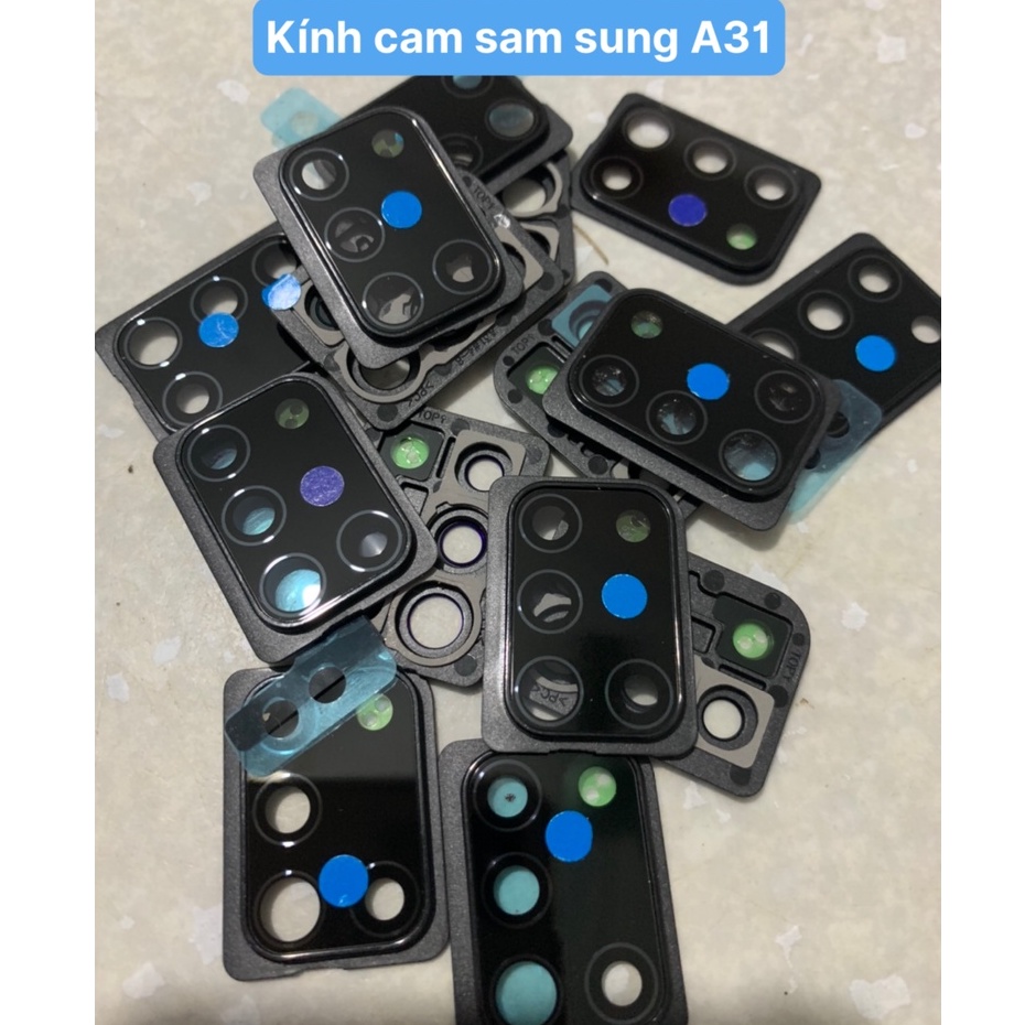 Bộ kính camera samsung A31 - kính và vành