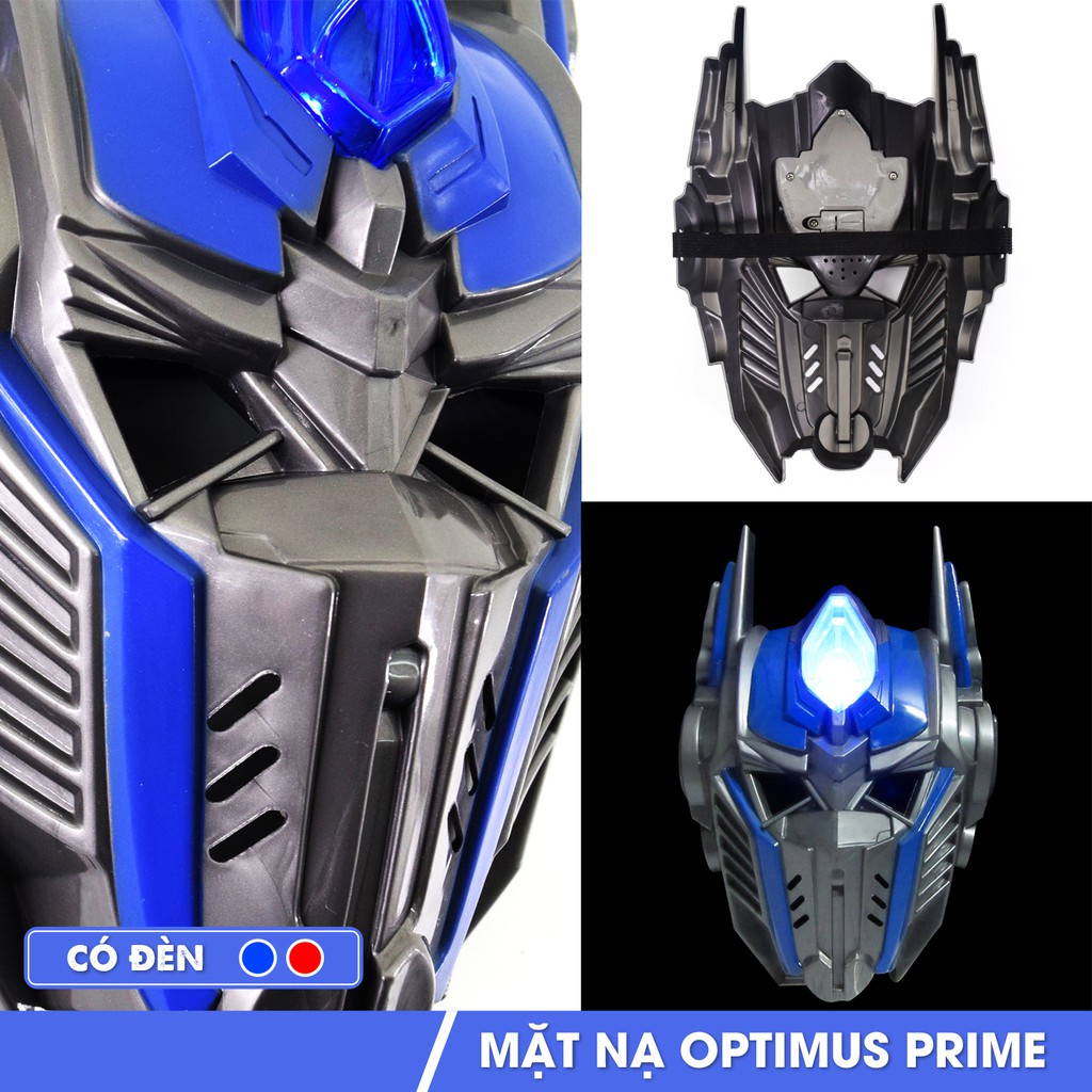 Mặt nạ hóa trang Optimus Prime đồ chơi hóa trang cosplay halloween chơi sinh nhật cho trẻ em lứa tuổi 3+ nhựa PP an toàn