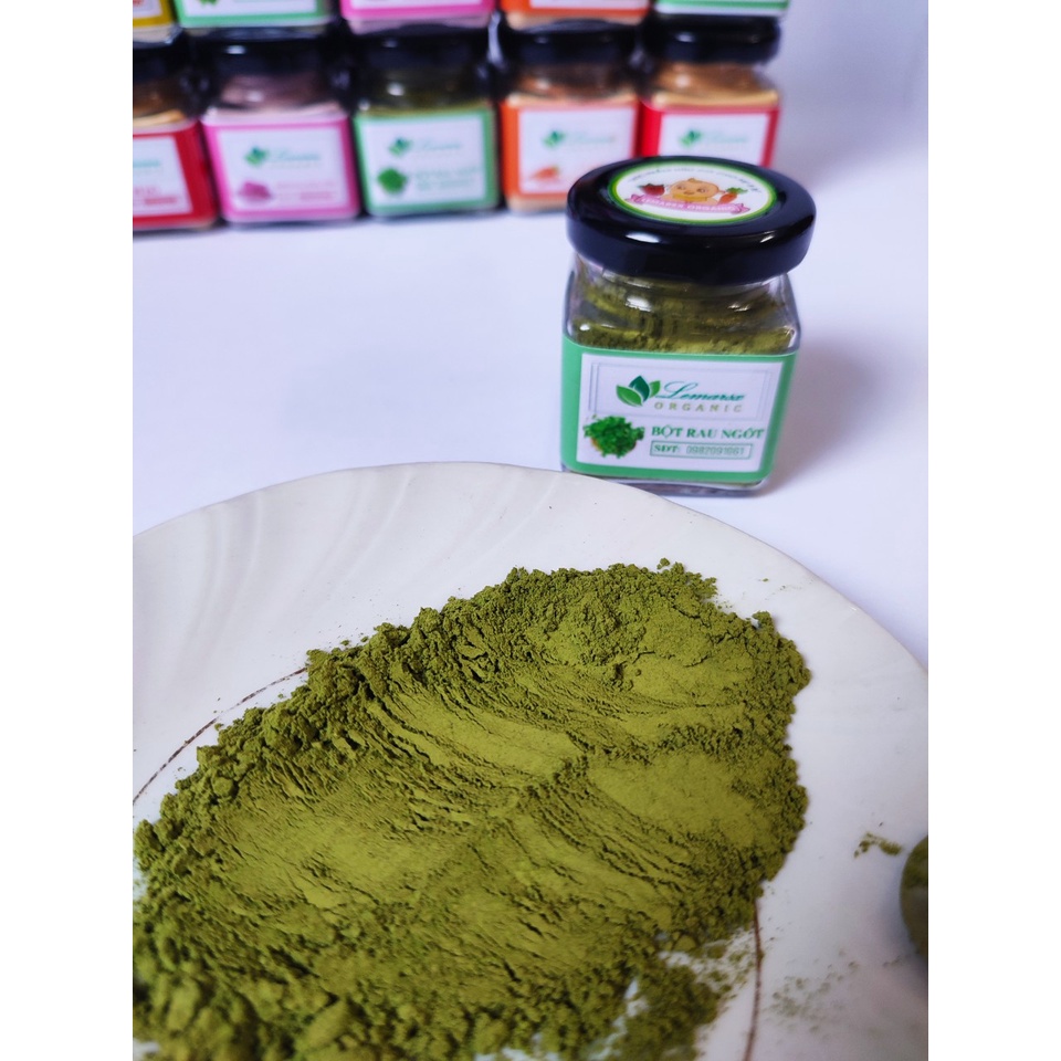 Bột Rau Ngót Hữu Cơ Sấy Lạnh 90gram Cho Bé Ăn Dặm