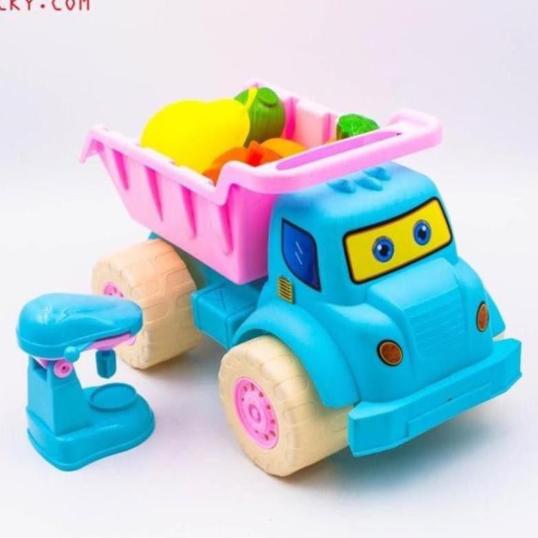 [Khai trương giảm giá] Đồ chơi xe ben chở hoa quả - Máy làm kem