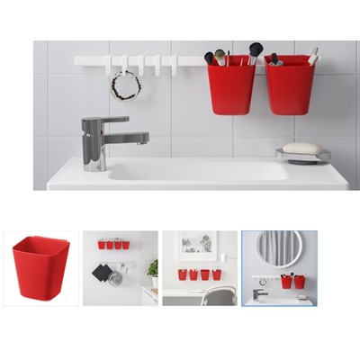 Nghi gia IKEA sunasi Sheng Kit/bút trống Bộ đồ ăn nhựa lồng treo tường nội địa mua
