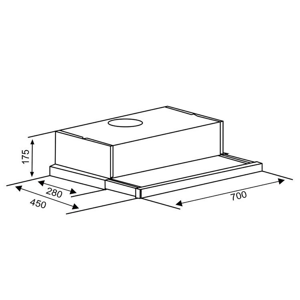 Máy hút mùi Canzy CZ 7002G- âm tủ-70cm,lực hút 750 m3/h-Máy hút khói khử mùi nhà bếp tốt,đẹp chính hãng,giá rẻ-BH 24T