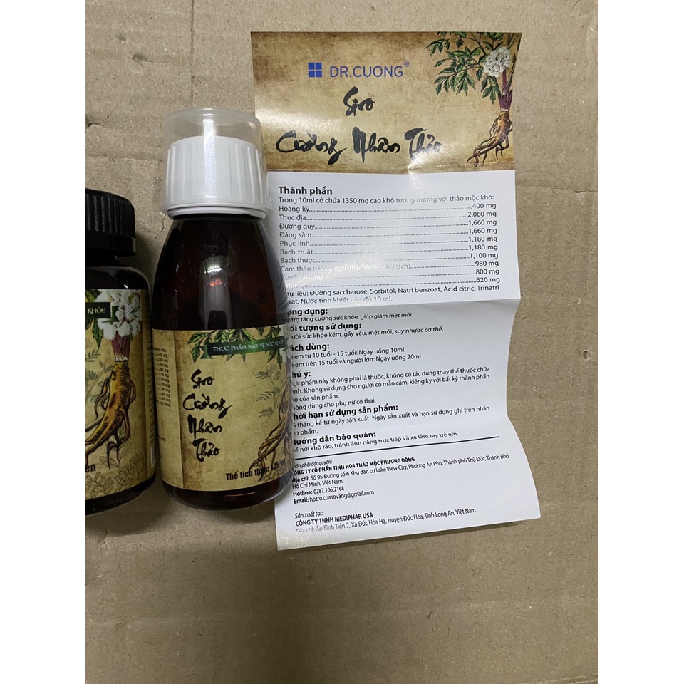 Cường Nhân Thảo – Hỗ Trợ Tăng Cường Sức Khỏe & Giúp Giảm Mệt Mỏi viên /siro