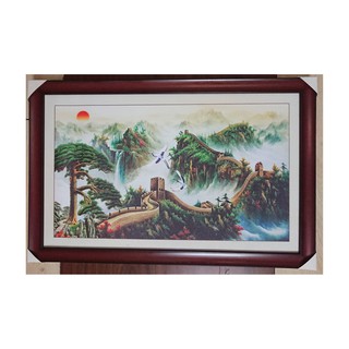 Tranh treo tường HD Vạn Lý Trường Thành CV0043 KT 60 x 37 cm tặng đinh và dây treo tranh