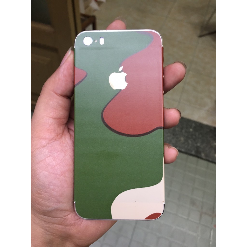 combo 2 bộ skin màu camo cho iphone 5 / 5s
