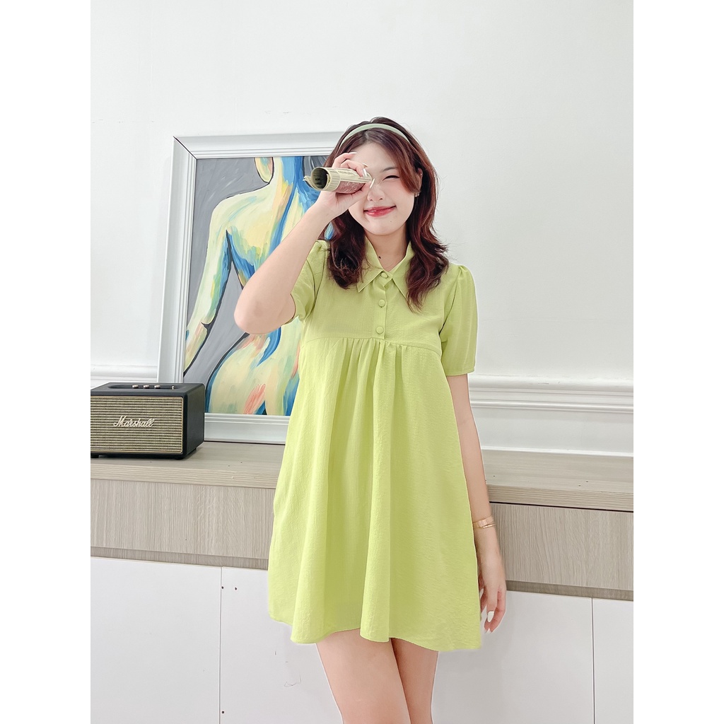 ĐẦM BABYDOLL CỔ ÁO SOMI XINH XẮN NHIỀU MÀU - CUTIE DRESS
