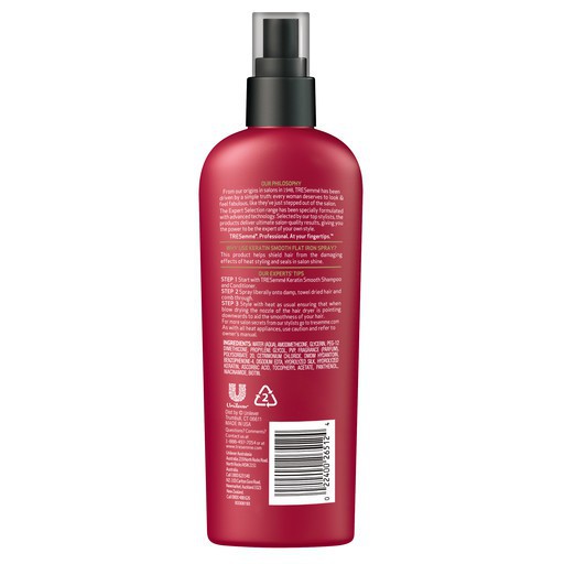 Xịt bảo vệ TRESEMME Keratin Smooth dưỡng tóc tạo kiểu Dầu Dưỡng Tóc Marula &amp; Keratin Bảo Vệ Tóc Khỏi Nhiệt Độ Cao 236ml