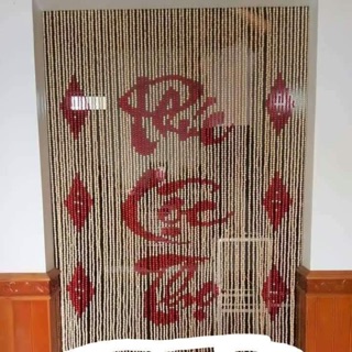 Mành hạt gỗ tính m2