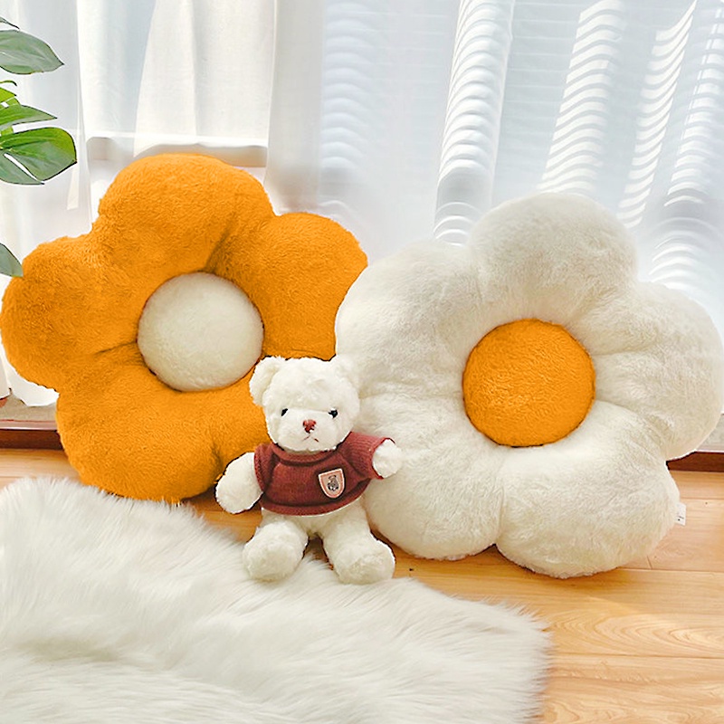 Gối Bông Hình Hoa Hướng Dương Đa Năng Trang Trí Ghế Sofa