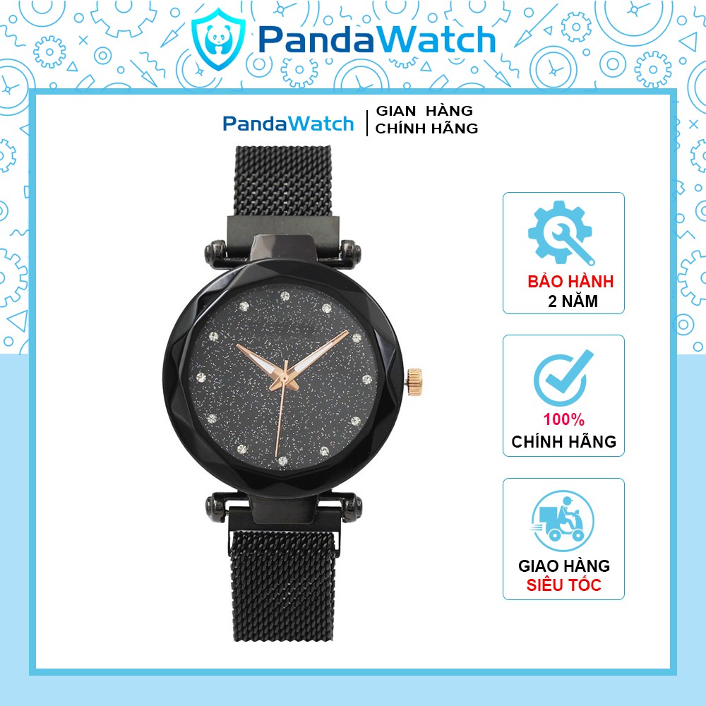 Đồng hồ đeo tay nữ PANDAWATCH dây lưới nam châm mẫu cực hot