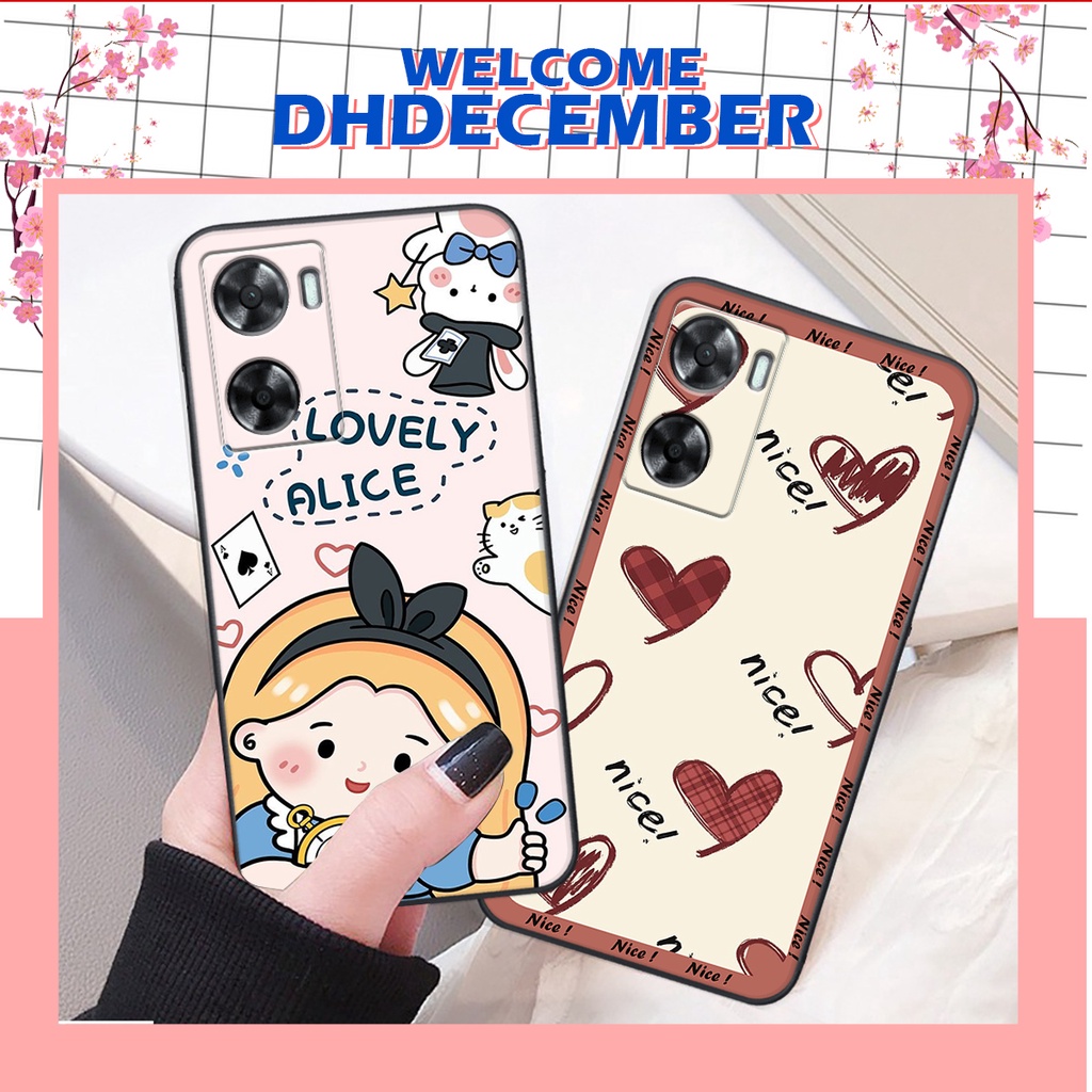 Ốp lưng Oppo A57 4G 2022 / A77 4G / A77S in hình nice ,good luck happy ốp xinh viền dẻo đẹp chất