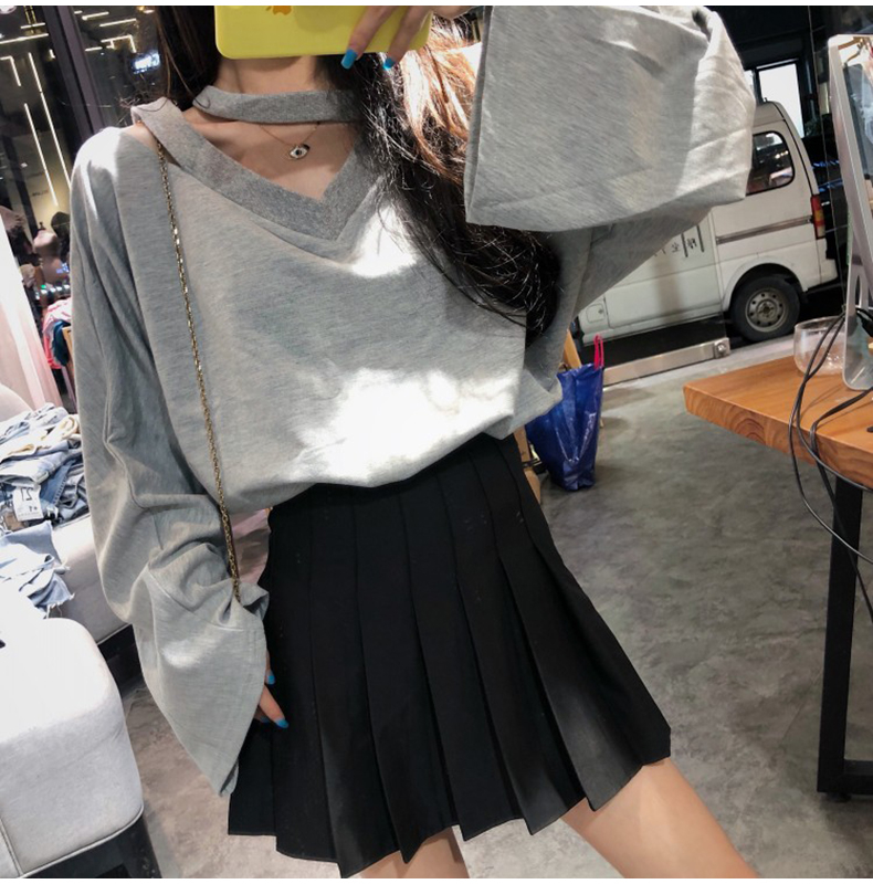 【Miss Sumey】Áo Sơ Mi Nữ Dài Tay Màu Trơn Phong Cách Hàn Quốc | BigBuy360 - bigbuy360.vn